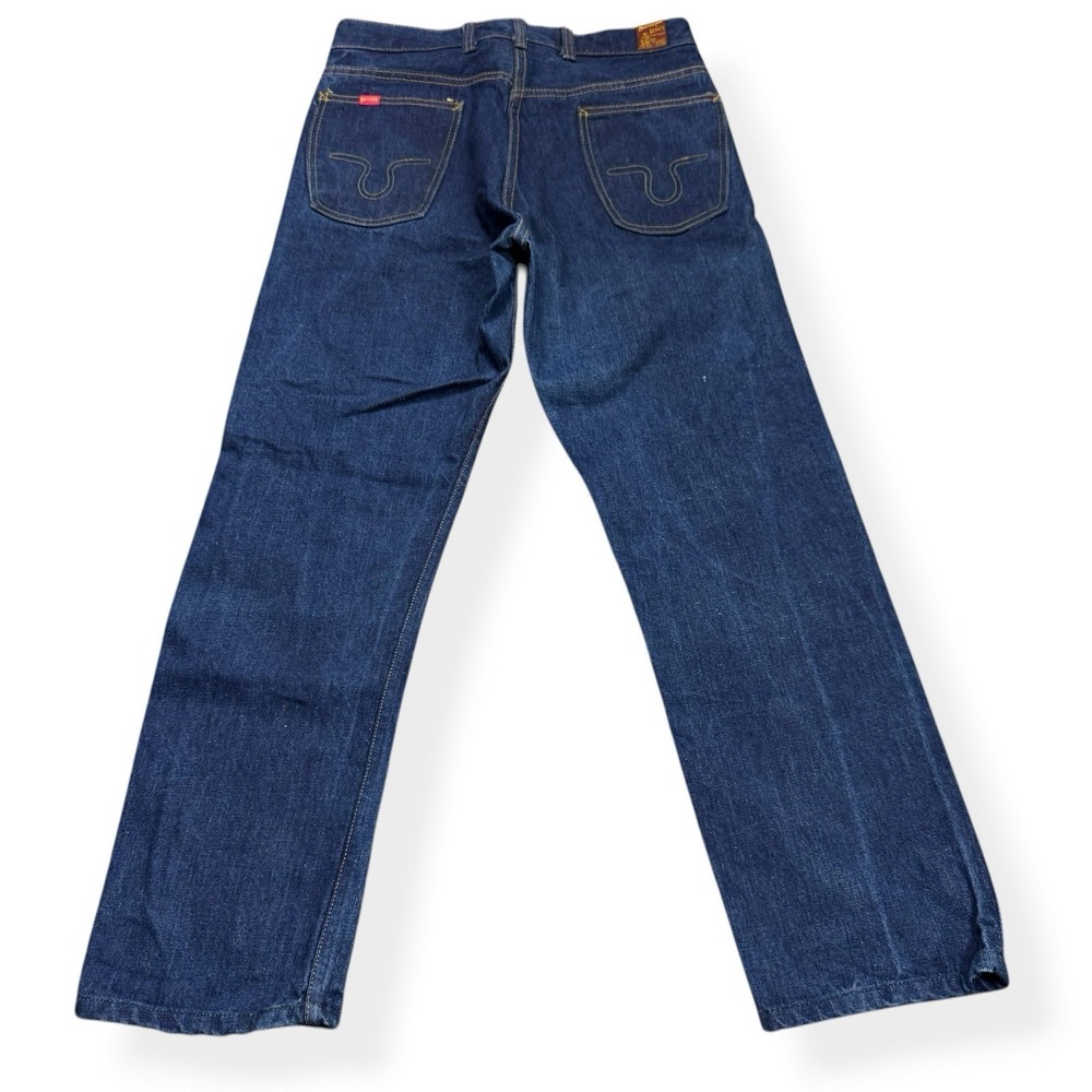 VTG 1960s Buckaroo Big Smith Jeans Dark Wash Sanforized USA Western Denim 30x30